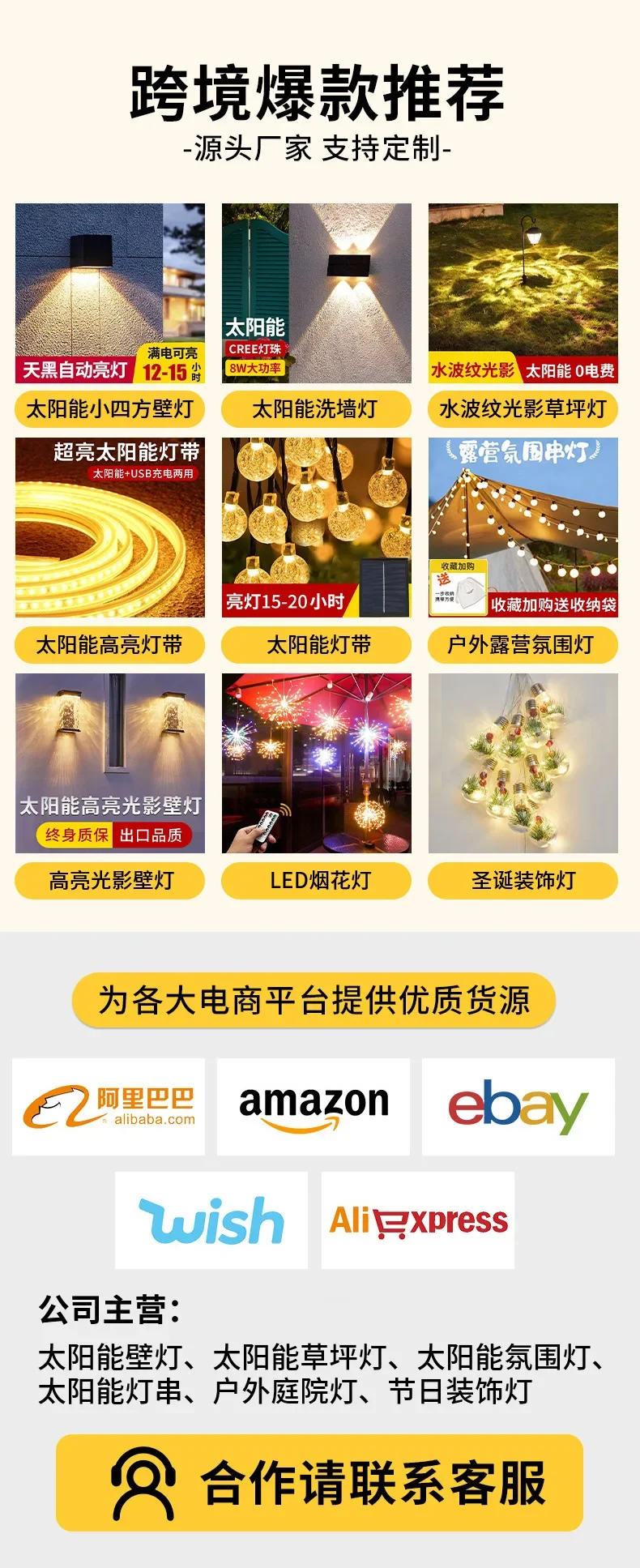 Description Picture 2 of itemIP65 Solar Outdoor Lights Garden Light Garden Villa Door Lighting Punch-free Magnetic Wall Lights Door Head Sign Lights