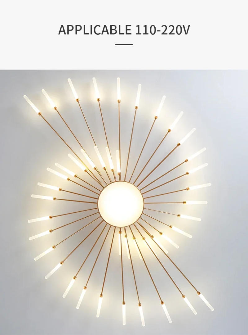 Description Picture 6 of itemNordic Designer Led Ceiling Chandelier For Living Room Bedroom Track Pendant Lamp Home Decor Indoor Lighting Lusters Luminaires