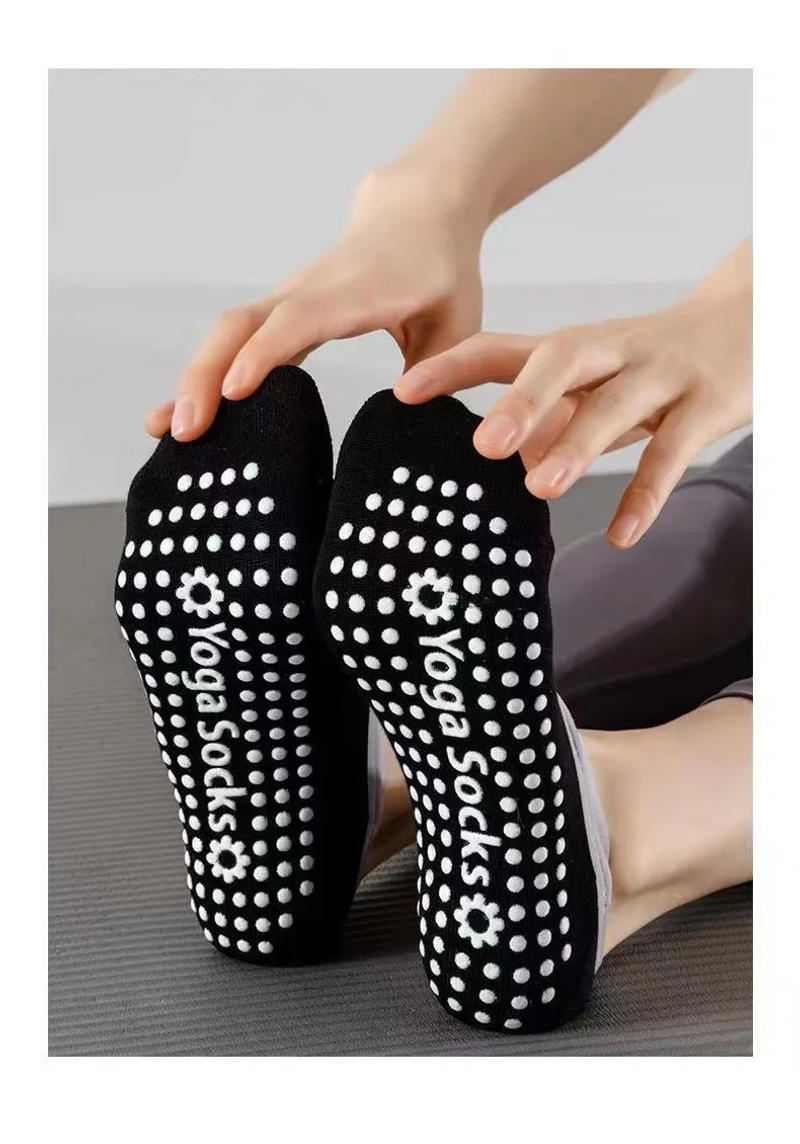 Description Picture 3 of itemProfessional Silicone Anti-Slip Yoga Socks for Women, Backless, Breathable Bandage, Dance Sports Socks, Ballet, Pilates, 1Pair