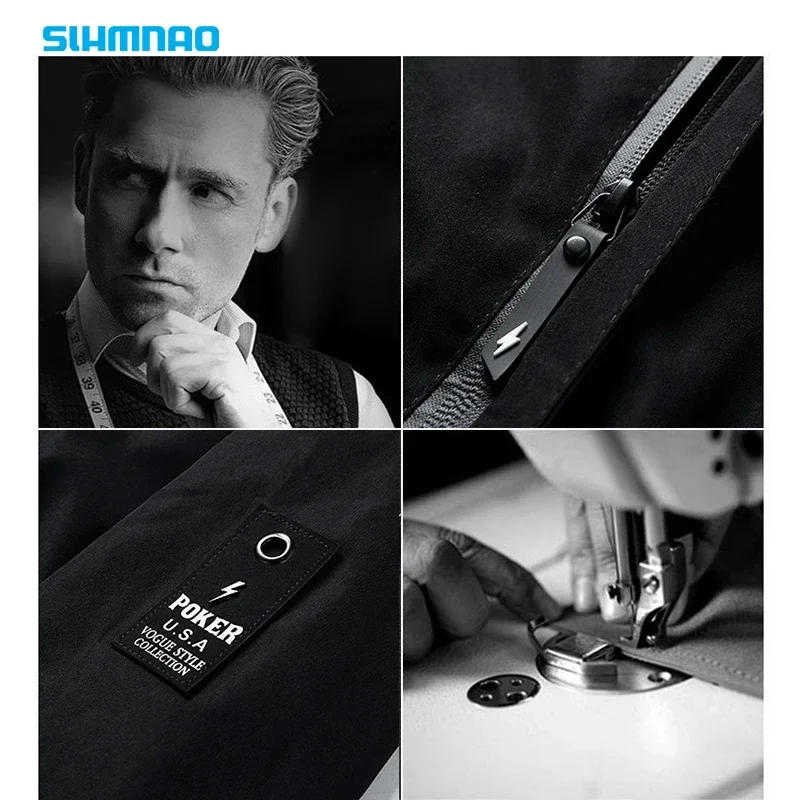 Description Picture 6 of item2024 Men's Spring and Autumn Jackets Set Windproof and UV Resistant Fishing Jackets Outdoor Mountaineering Travel Tactical Set