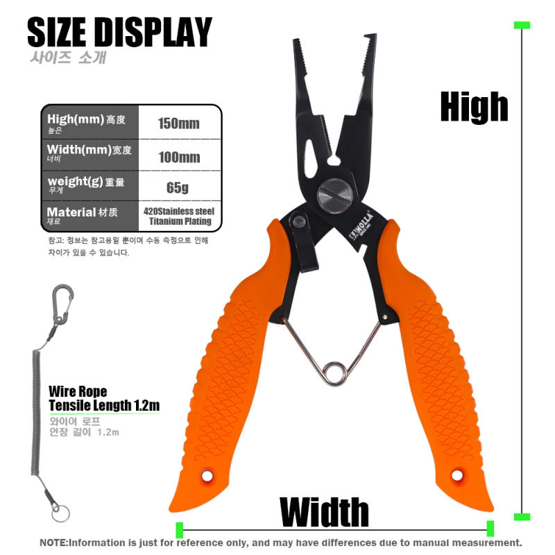 Description Picture 2 of item2023 High Precision Fishing Pliers 420 Stainless Steel Seawater Multifunctional Scissors Braid Line Cutter Outdoor Tool For Good