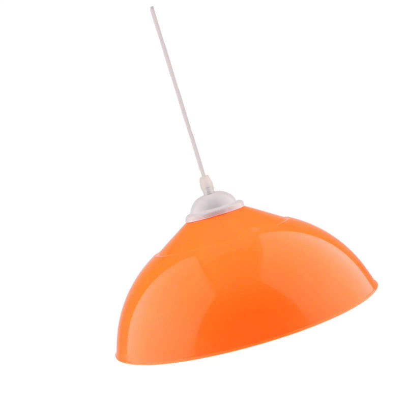 Description Picture 6 of item2pcs Semi-circular Lamp Shade Chandelier Lampshade Light Fixtures Orange