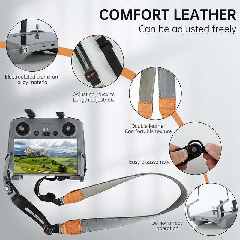 Description Picture 5 of itemRCSTQ For DJI RC/ RC 2 Drone Remote Control Balance Strap System for DJI Mini 3 / Mini 3 Pro / Mini 4 Pro/ Dji Air 3 Accessories