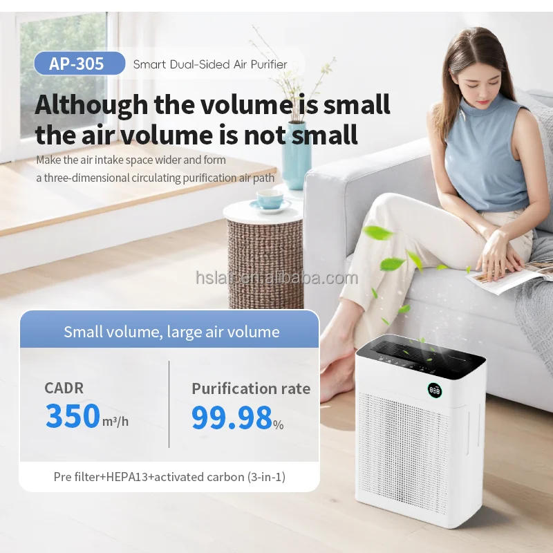 Description Picture 4 of itemTuya Wifi air Purifier for Large Room air Cleaner Remove Smoking Portable Pet Hepa Filter Uvc Smart Home air Purifier for Pets