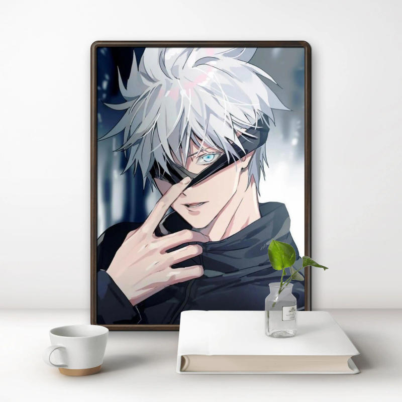 Description Picture 4 of itemAnime Jujutsu Kaisen Gojo Satoru Geto Suguru Diamond Embroidery Painting Cross Stitch Kits Picture Mosaic Craft Home Decor