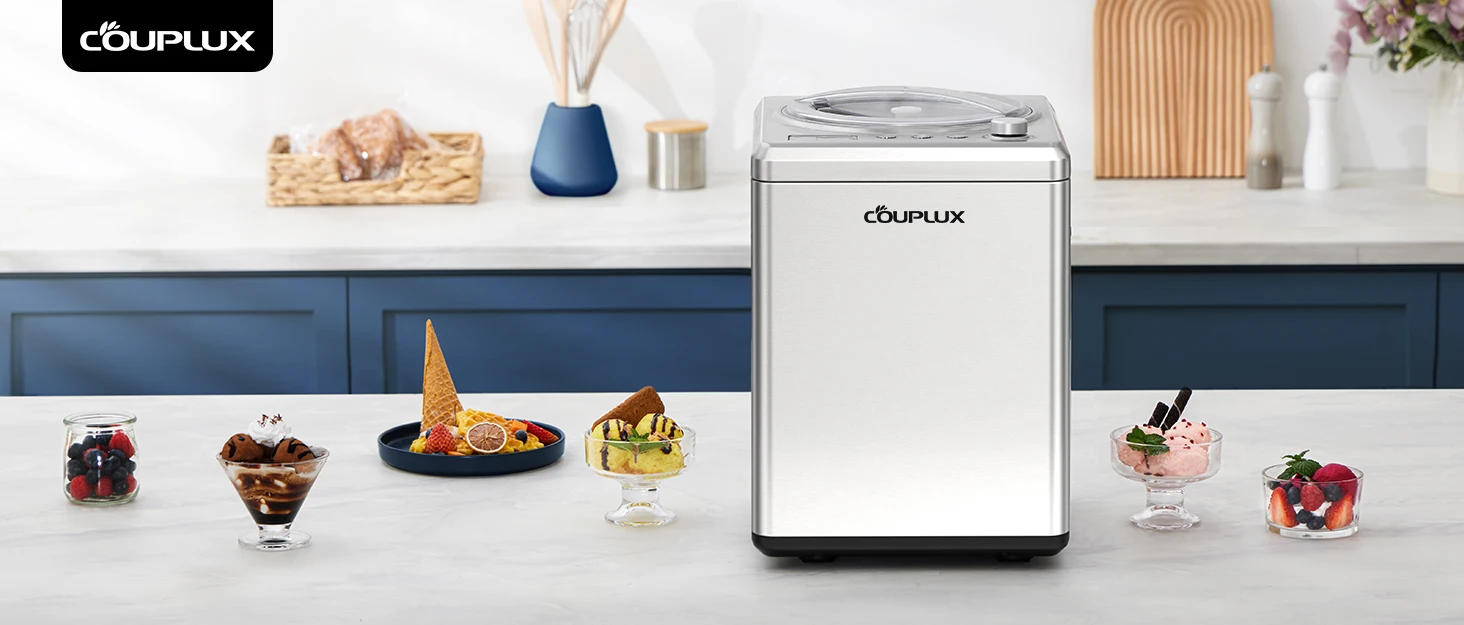 Description Picture 2 of itemIce Cream Maker with Compressor,  Ice Cream Machine - No Pre Freezing, 2.5L Gelato Machine and Ice Cream Maker Machine