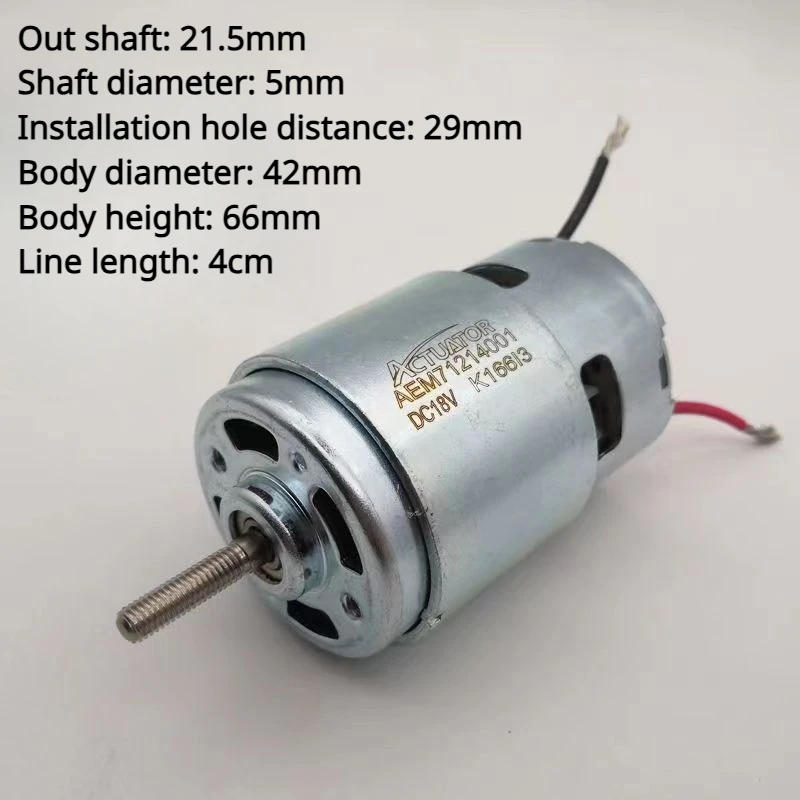 Description Picture 2 of item18V 120W 755 DC Motor Universal Motor Replacement Parts for Lawn Mower, Rechargeable Lawn Mower Replaces Motors