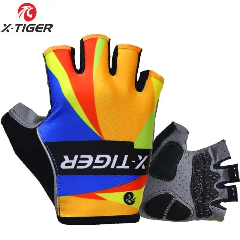 Description Picture 5 of itemX-TIGER Cycling Gloves Half Finger Pro Racing Gloves 3D GEL Pad Man Woman Breathable Non-Slip Sport Gloves MTB Bike Mitten
