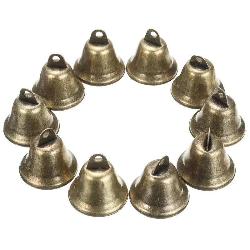 Description Picture 2 of item50/100PCS 38mm Brass Jingle Bells Pet Pendants Christmas Decoration Hanging Festival Party Wind Loud and Clear Chimes Props Gift