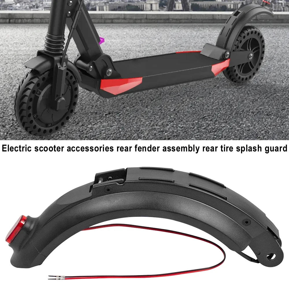 Description Picture 4 of itemRear Mudguard Wing + Warning Tail Light Lamp for Kugoo S1 S2 S3 Electric Scooter Fender Skateboard Back Fender Parts Accessories