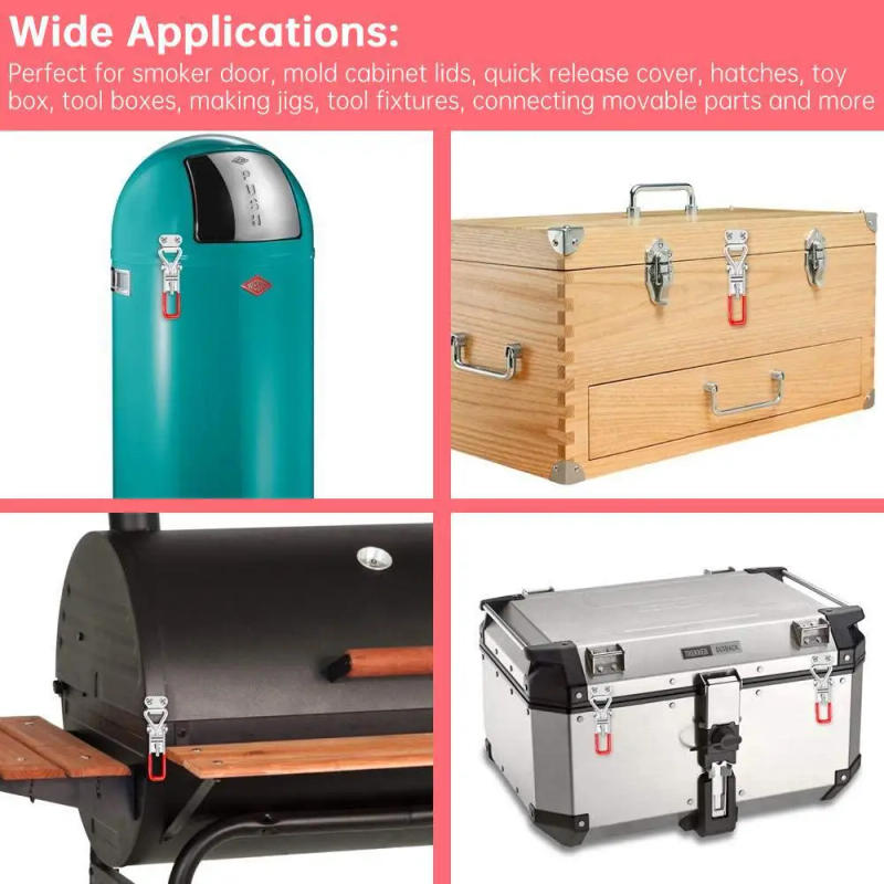 Description Picture 4 of itemToggle Latch Clamp Adjustable Toggle Clamp 4001 4002 4003 Cabinet Boxes Lever Handle Lock For Sliding Door Furniture Hardware