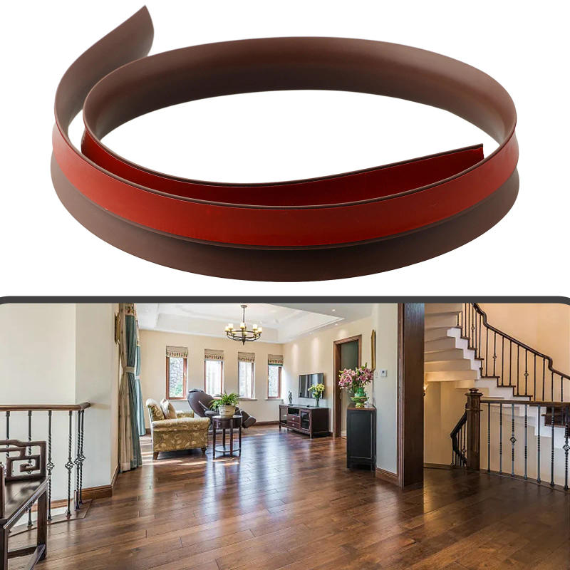 Description Picture 2 of itemFloor Transition Strip PVC Flat Laminate Floor Cover Strip Wide Transition Edge Strip Floor Height Border Strip