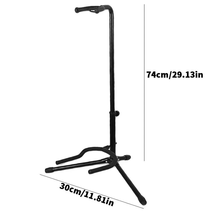 Description Picture 5 of itemVertical Guitar Stand Foldable and Adjustable Instrument Display Ukulele Pipa Bass Folk Classical Electric Wood Guitar Stand