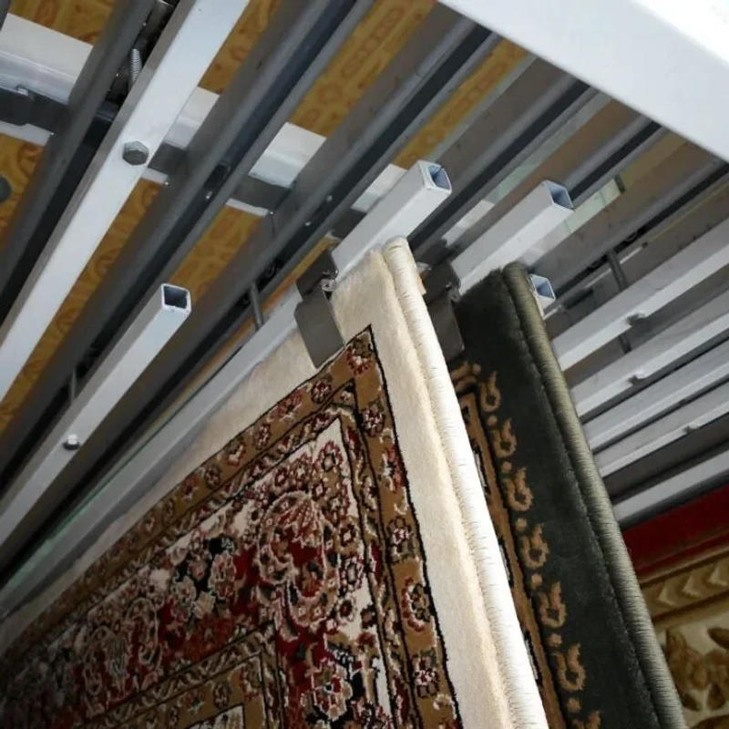 Description Picture 6 of itemCarpet Metal Clamp Portable Stainless Steel Clamp with Clamp Tubular Hook Hanging Flat Bar Armrest Rug Bar Hanger