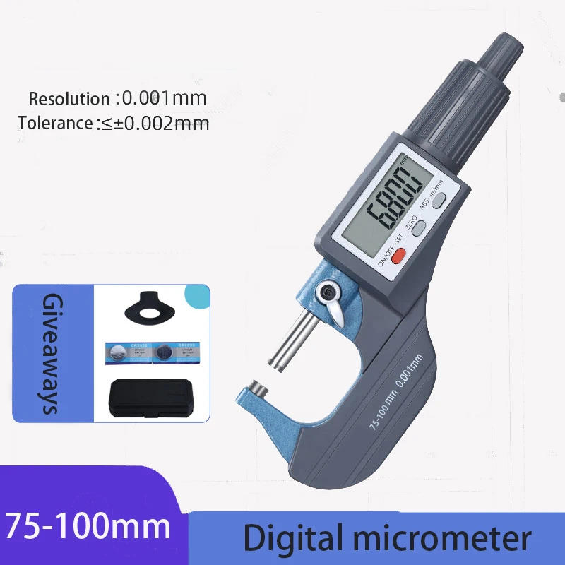 Description Picture 6 of itemDigital Outside Micrometer 0-25/25-50/50-75/100MM Electronic Measuring Instruments Tools Calipers High Precision Spiral