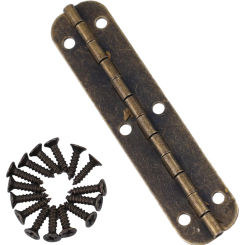 Door/Cabinet Long Hinge Flat Long Iron Hinge Furniture Decorative Hardware 65mm Music Box Wine Case Dollhouse Cabinet Door-Hinge