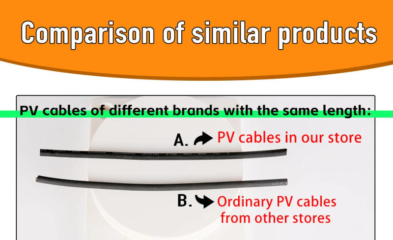 Description Picture 6 of itemXIONGISOLAR 1 Pair Solar Panel Cable Copper Wire 6 4 2.5 mm² 10 12 14 AWG Black and Red with Solar PV Wires Connectors Cable