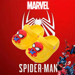Disney Kids Slippers for Boys Summer Beach Indoor Slippers Cartoon Spiderman Home Soft Non-Slip Children Slippers Garden Shoes