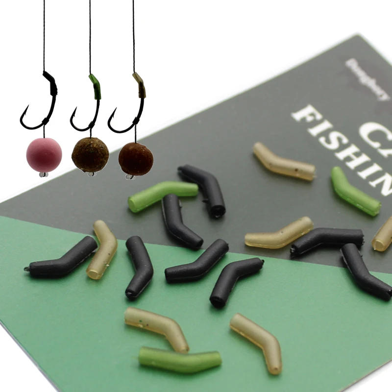 Description Picture 2 of item30pcs Carp Fishing Anti Tangle Sleeve Hook Aligner for Ronnie Hair Rig Carp Method Feeder Accessories Tackle