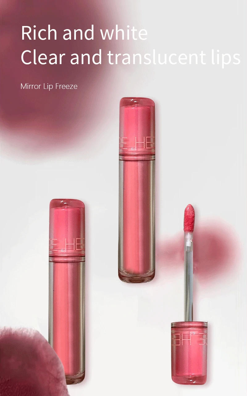 Description Picture 2 of item8 Colors Mirror Water Light Lip Gloss Make Up Glass Lip Glaze Waterproof Lipstick Moisturizer Lips Plumping Non-sticky Lip Tint
