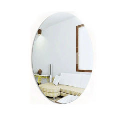 Oval Square 3D Acrylic Mirror Wall Sticker Self Adhesive For Bathroom Home Decor Art DIY Ornament Room Decoration