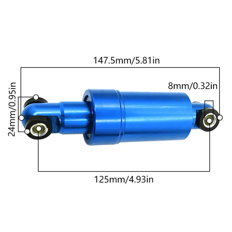Description Picture 6 of itemHydraulic Shock Absorber Front  Rear Wheels 110 125 150mm All Inclusive  Electric Scooter Anti Vibration Accessories