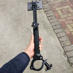 LED-Wall support clamp black clamp for layher LED screen with Hinge plate