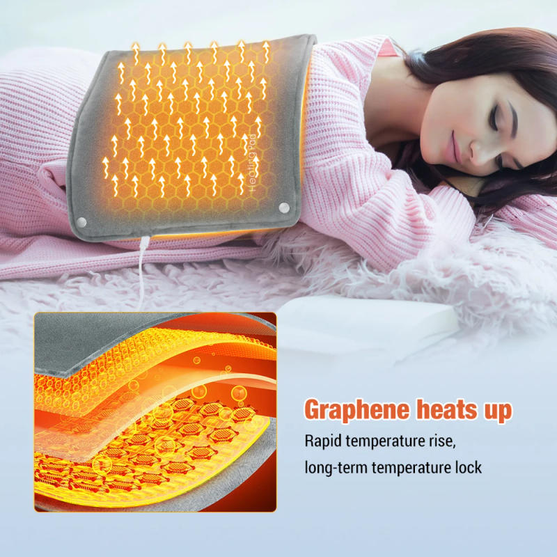 Description Picture 5 of itemGraphene Heating Pad Electric Hand Warmer Fast Heated Hand Warm Bag Lumbar Leg Heating Blanket Washable Super Soft Pad