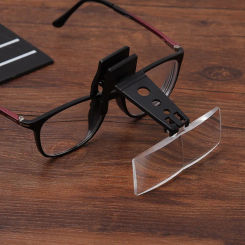 Glasses Type Magnifying Glass, Trojan Horse Type Clip Type Surgical Magnifying Glass with Three Sets of Lenses