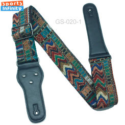 Fashion Electric Guitar Strap Folk Guitarra Belt Straps Vintage Cross Personality Guitar Straps Pick Pocket Guitar Accessories