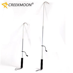 Telescopic Fish Gaff Stainless Steel Ice Sea Fishing Spear Hook Flexible Fishing Gaff Holder Spear Hook Gripper Tool Accessories