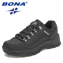 BONA 2022 New Designers Classics Style Hiking Shoes Men Athletic Shoes Lace Up Outdoor Jogging Sneakers Man Walking Footwear