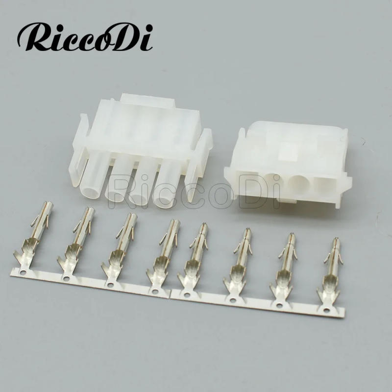 Description Picture 3 of item5-20 Sets 63080 1x4P 4 P Pin Male Female Housing Plug 6.35mm 0.25inch Pitch Cable Wire Connector Automotive Electrical Connector