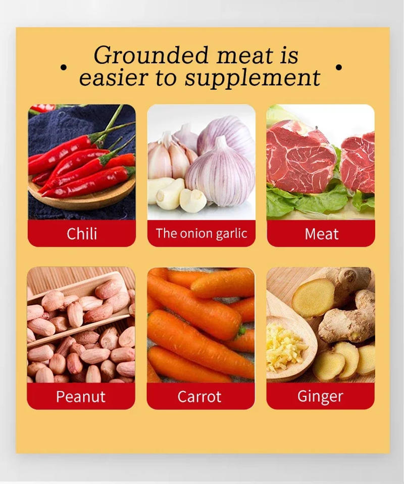 Description Picture 5 of itemMultifunctional Cooking Machine Automatic Household Meat Grinder Baby Supplementary Food Stirring Minced Garlic ﻿