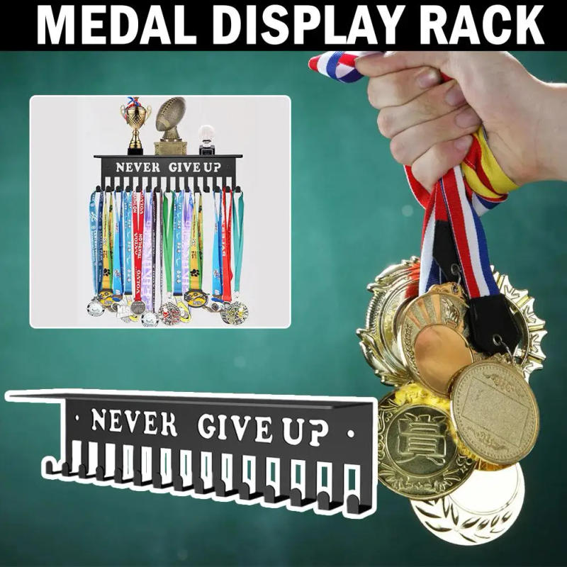 Description Picture 5 of itemSports Medal Trophy Display Rack For Basketball Football Volleyball Gymnastics Medal Holder