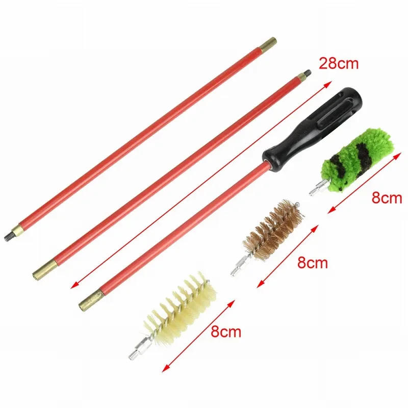 Description Picture 5 of item6pcs/Set 12 GA Gauge Gun Rifle Cleaning Kit Aluminum Rod Brush Gun Hunting Shooting Tactical Gun Rifle Cleaning Brush Tools Set