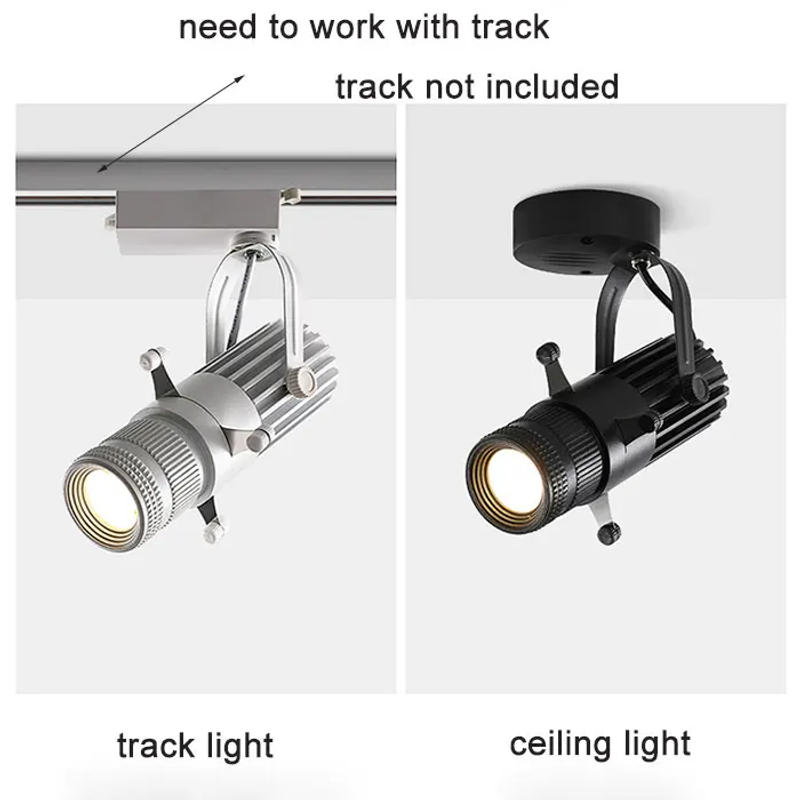 Description Picture 6 of itemAdjustable aperture led ceiling spotlight variable pattern 5/7/10/15W LED cob track lighting for bar restaurant shop commercial