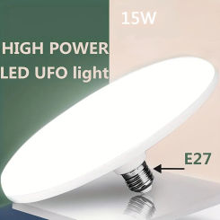 E27 Led Bulb 220V LED Lights Bulbs Household Energy Saving Lamp 15W UFO Lamp Indoor Lighting For Home Room Lighting Super Bright