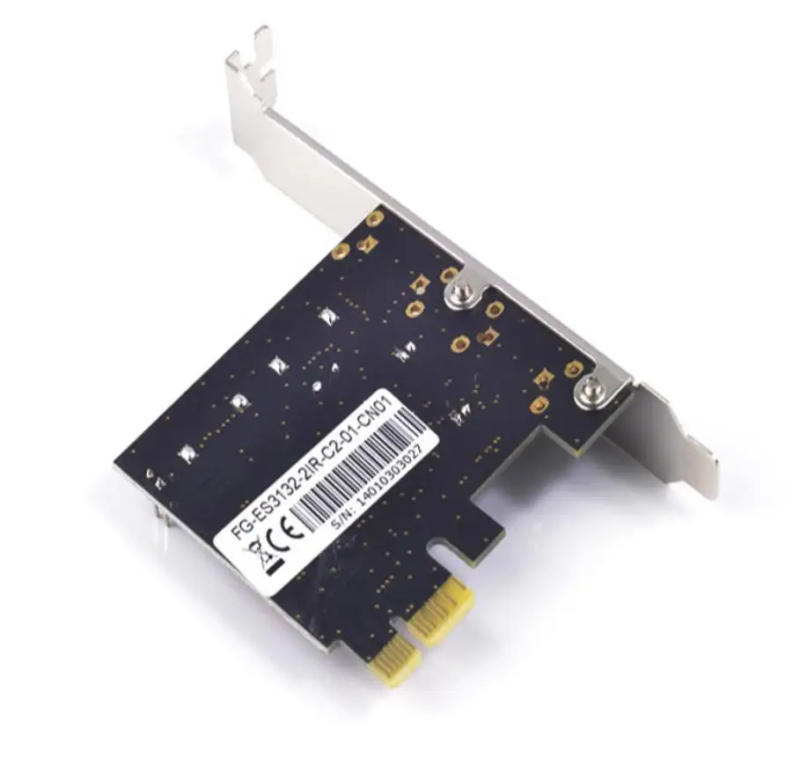 Description Picture 2 of itemPCIe X1 To 2 Port SATA2.0 3G/bps Raid Controller Card SIL3132 Chipset for Silicon sata Adapter Add on Card chia coin