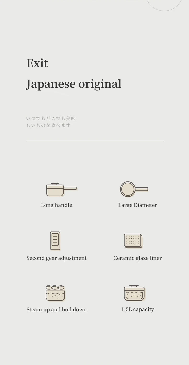 Description Picture 4 of itemOlayks 700W Electric Cooker Household Multi-Function 1.5L Electric Pot Non-Stick Boiled Steamer Slow Cooker Kitchen Appliances