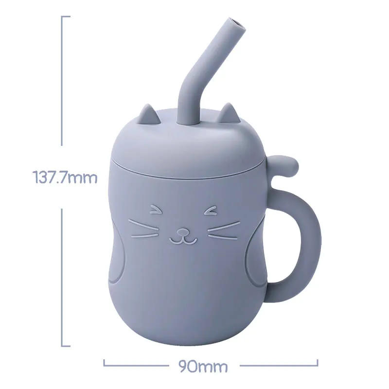 Description Picture 6 of itemTYRY.HU Baby Silicone Straw Cup BPA Free Portable Storage Snack Container Feeding Cup Kids Leakproof Learning Drink Cup