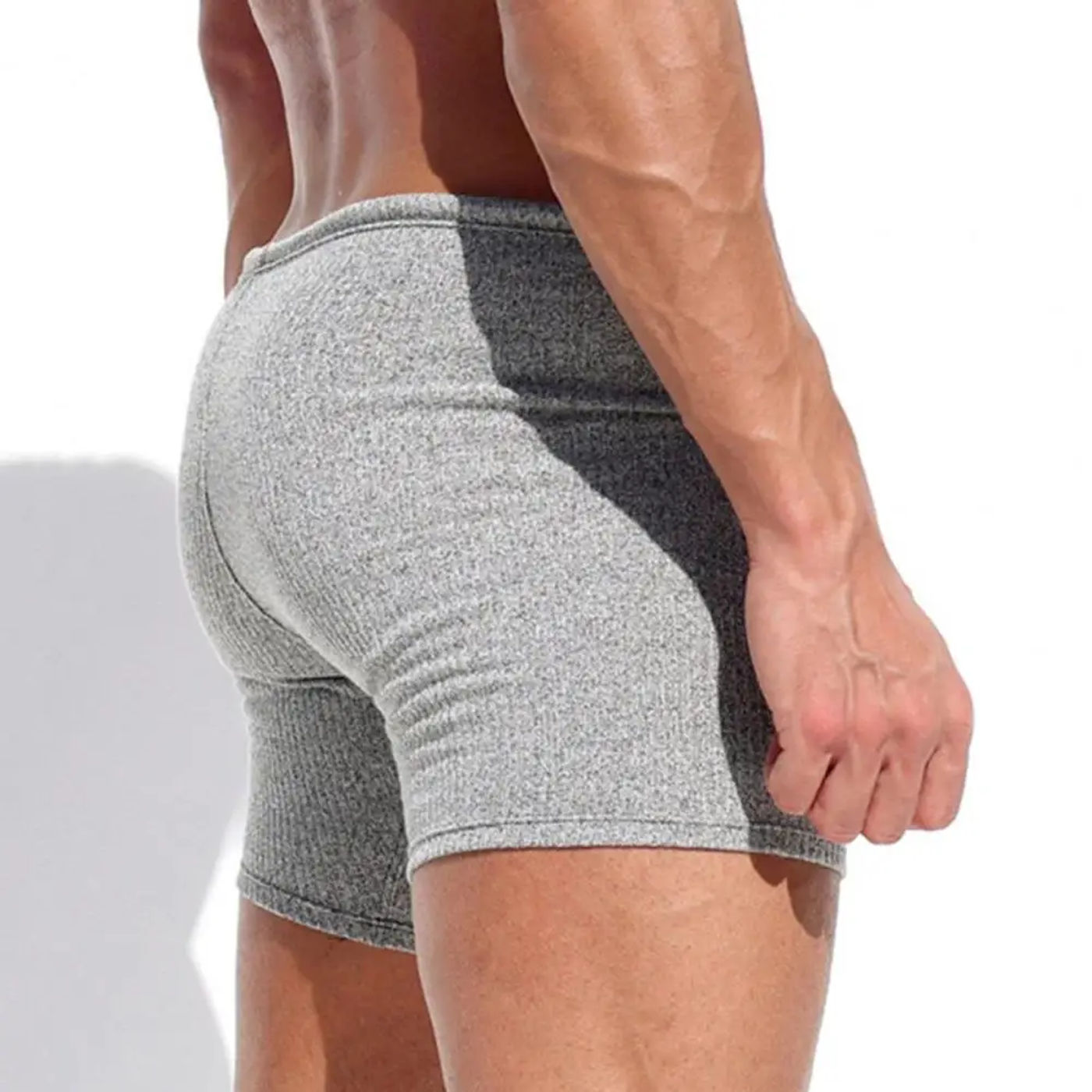 Description Picture 5 of itemMen's Shorts Summer Breathable Drawstring Short Pants Solid Color Swimwear Running Sports Surffing Seaside Resort Shorts