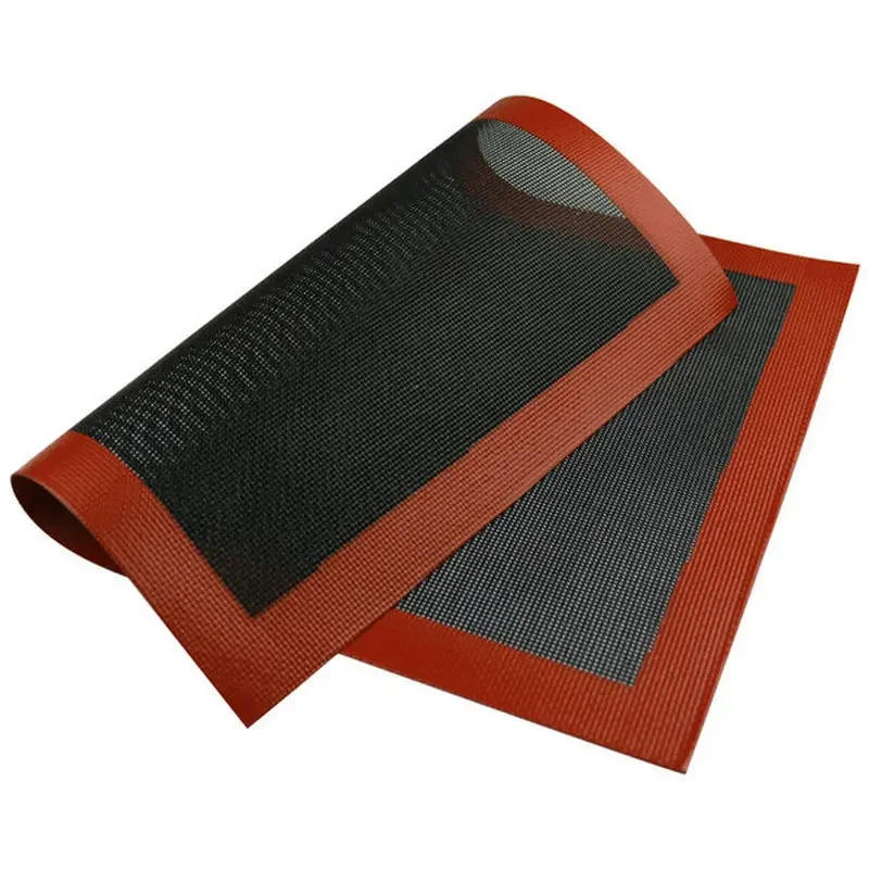 Description Picture 2 of itemSilicone Grill Mat 30X40cm Baking Tray Breathable BBQ Cookie Bread Mat Oven Microwave High Temperature Baking Kitchen Tools