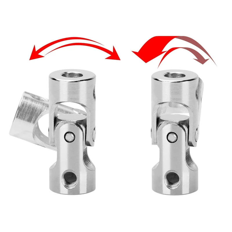 Description Picture 5 of item4 Packs 4Mm To 4Mm Steel Universal Joint Cardan Coupling Connector, Rotatable Model DIY Motor Shaft Fitting Accessory