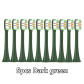 10pcs Dark green