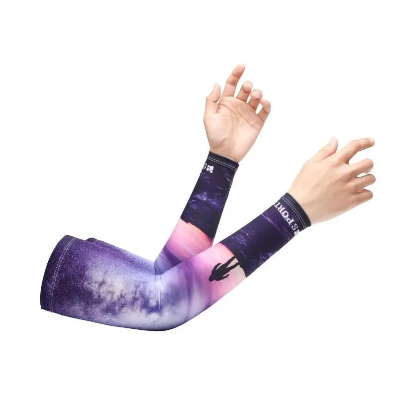 Description Picture 6 of itemCycling Cooling UV Protection Arm Sleeves Breathable Ice Silk Fabric Sun Sleeve For Riding Bicycle Summer Climbing Running Sport