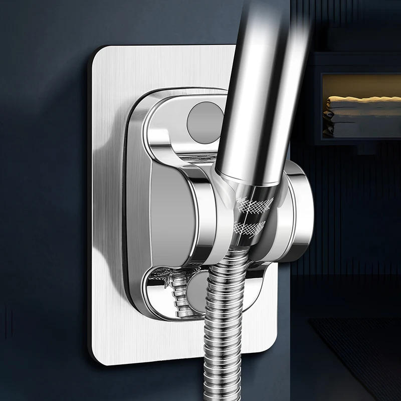 Description Picture 2 of itemSelf-Adhesive Shower Arm Head Holder Adjustable Wall Mounted Fixed Base Plate Bracket For Bathroom Accessories