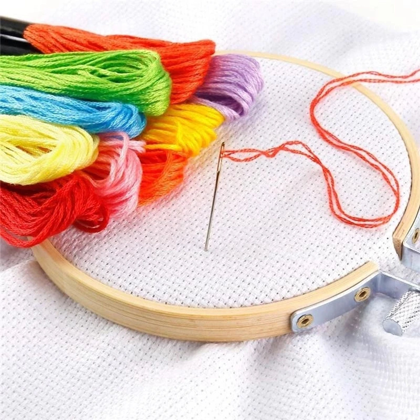 Description Picture 2 of itemClassic Reserve Aida Cloth 14 Count for Cross Stitch Fabric Embroidery Kits Fabric Canvas White/Black for DIY L DropShipping