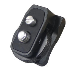 FEICHAO Aluminum Cold Shoe Mount Adapter Base with 1/4" Screw for DSLR Camera Cage Flash Light Microphone Bracket Photo Vlogging