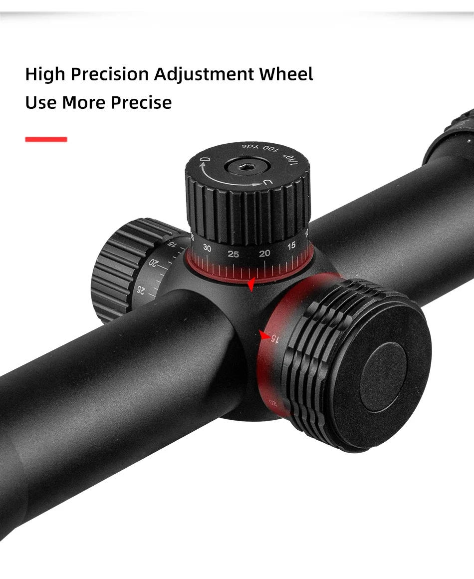 Description Picture 4 of itemFire Wolf 10-40X56 AOE Hunting Scopes Side Wheel Parallax Adjustment Optics Riflescope Red Green Dot Sight For Scopes